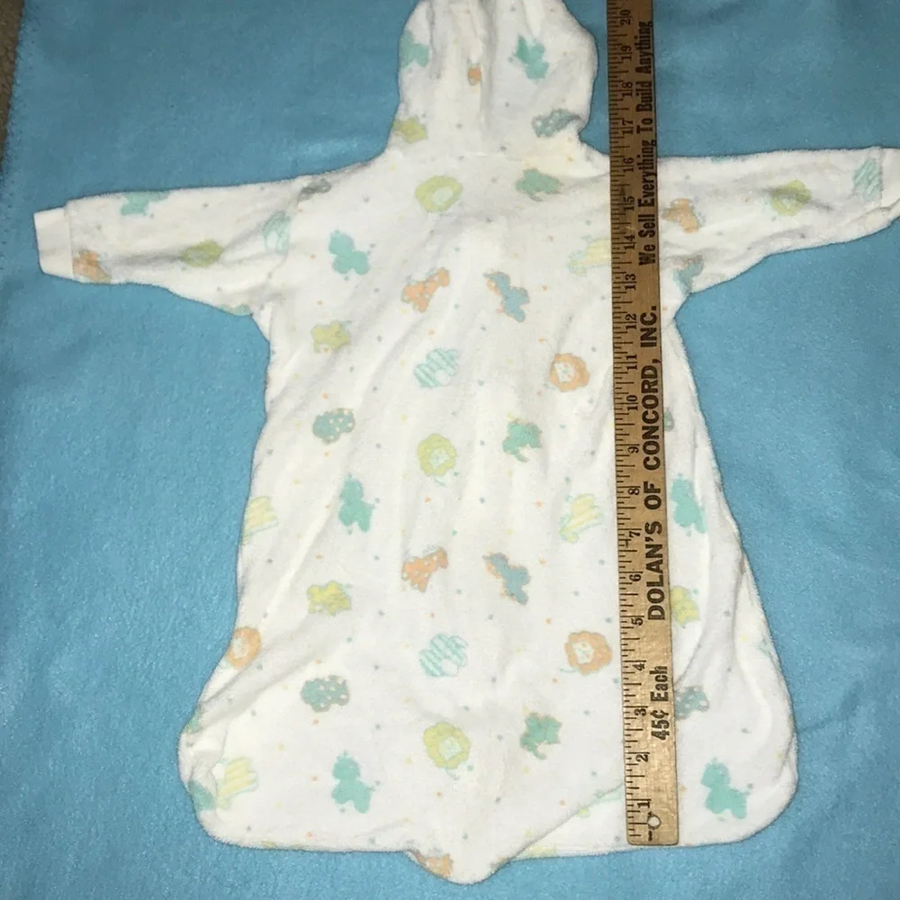CARTER’S sleep sack animal print zip up size newborn